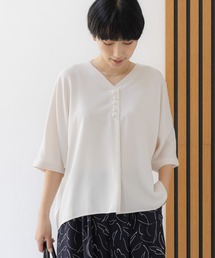 Elura | ≪UV・防シワ・接触冷感≫サラサラリラクシーVネックプルオーバー/656790(シャツ/ブラウス)