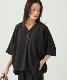 ≪UV・防シワ・接触冷感≫サラサラリラクシーVネックプルオーバー/656790
