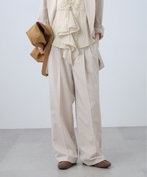 FREE'S MART | ◆麻調合繊シリーズ 麻調合繊タックワイドパンツ(その他パンツ)