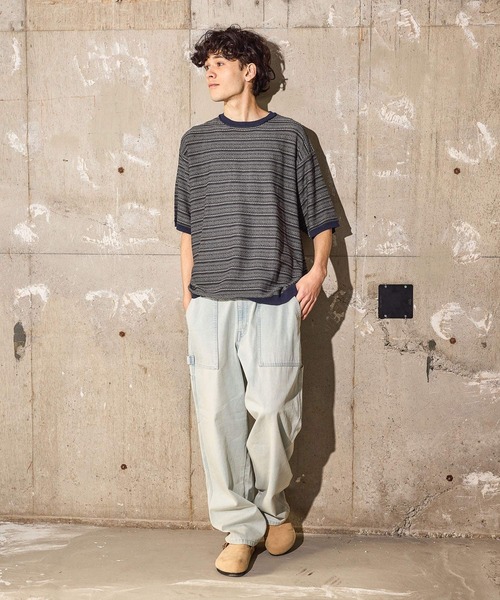 niko and...（ニコアンド）の「ジャガードニットプルオーバー（ニット/セーター・メンズ・オフホワイト/ライトブルー/ネイビー・LARGE/MEDIUM）」の5枚目の写真