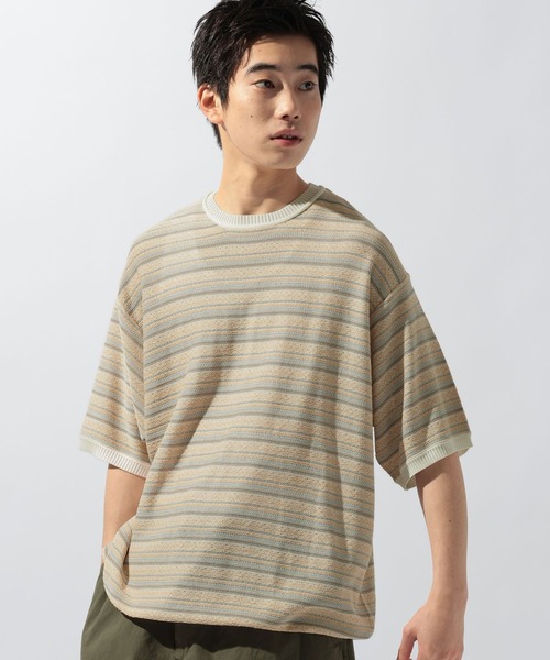 niko and...（ニコアンド）の「ジャガードニットプルオーバー（ニット/セーター・メンズ・オフホワイト/ライトブルー/ネイビー・LARGE/MEDIUM）」の12枚目の写真