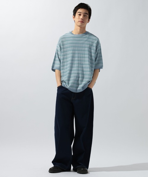 niko and...（ニコアンド）の「ジャガードニットプルオーバー（ニット/セーター・メンズ・オフホワイト/ライトブルー/ネイビー・LARGE/MEDIUM）」の14枚目の写真