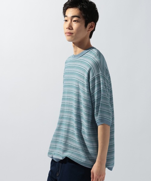 niko and...（ニコアンド）の「ジャガードニットプルオーバー（ニット/セーター・メンズ・オフホワイト/ライトブルー/ネイビー・LARGE/MEDIUM）」の17枚目の写真