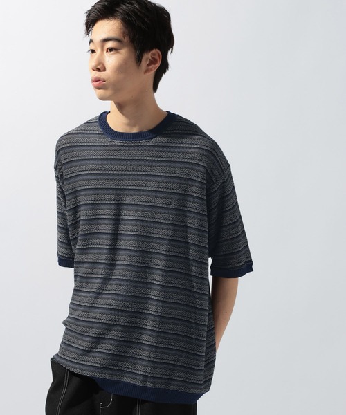 niko and...（ニコアンド）の「ジャガードニットプルオーバー（ニット/セーター・メンズ・オフホワイト/ライトブルー/ネイビー・LARGE/MEDIUM）」の21枚目の写真