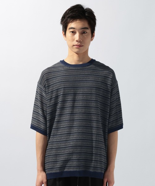 niko and...（ニコアンド）の「ジャガードニットプルオーバー（ニット/セーター・メンズ・オフホワイト/ライトブルー/ネイビー・LARGE/MEDIUM）」の22枚目の写真