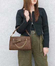 【MURUA/ムルーア】 BELT SERIES　ゴールドチェーン付きショルダーバッグ