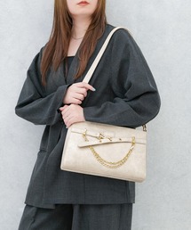 【MURUA/ムルーア】 BELT SERIES ゴールドチェーン付きショルダーバッグ