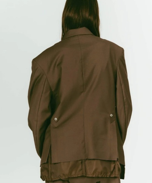 Knuth Marf（クヌースマーフ）の「Knuth Marf vintage tailored jacket（テーラードジャケット・レディース・ブラウン/グレー・FREE）」の17枚目の写真