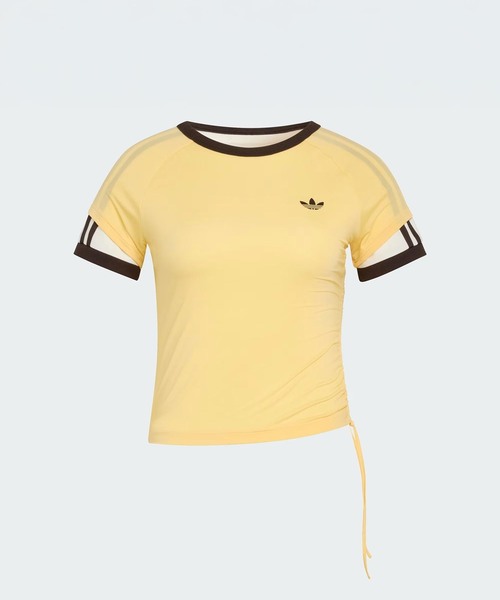 adidas Originals（アディダスオリジナルス）の「adidas originals / アディダス オリジナルス LAYERED CALITEE（Tシャツ/カットソー・レディース・オレンジ/ブラック・FREE）」の2枚目の写真