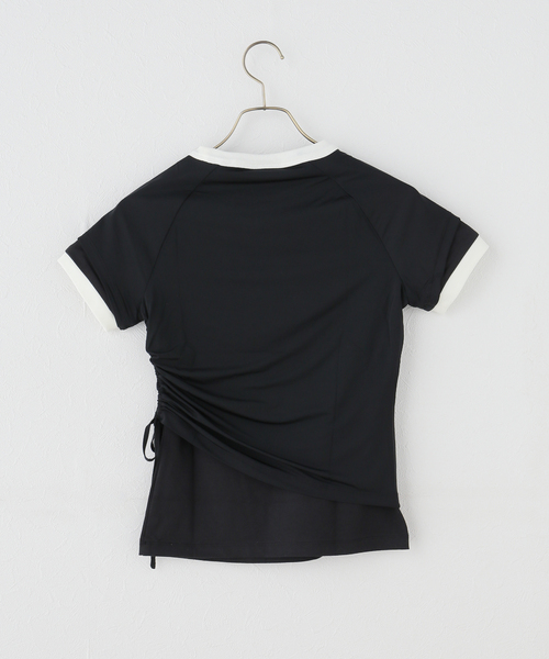 adidas Originals（アディダスオリジナルス）の「adidas originals / アディダス オリジナルス LAYERED CALITEE（Tシャツ/カットソー・レディース・オレンジ/ブラック・FREE）」の4枚目の写真