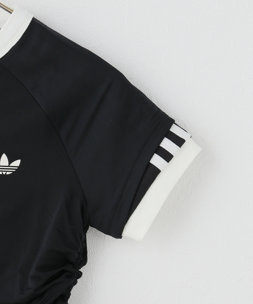 adidas Originals（アディダスオリジナルス）の「adidas originals / アディダス オリジナルス LAYERED CALITEE（Tシャツ/カットソー・レディース・オレンジ/ブラック・FREE）」の5枚目の写真