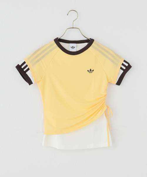 adidas Originals（アディダスオリジナルス）の「adidas originals / アディダス オリジナルス LAYERED CALITEE（Tシャツ/カットソー・レディース・オレンジ/ブラック・FREE）」の10枚目の写真