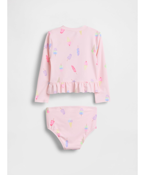 GAP(ギャップ)の「ラッシュガード 水着セット (幼児・ベビー)(ラッシュガード・キッズ・ピンク・90cm/105cm/110cm/100cm/95cm/80cm/70cm)」の2枚目の写真