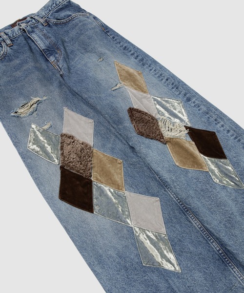 MASU(エムエーエスユー)の「MB DIAMOND WIDE JEANS(デニムパンツ・メンズ・ブラック/インディゴブルー・44/46)」の15枚目の写真