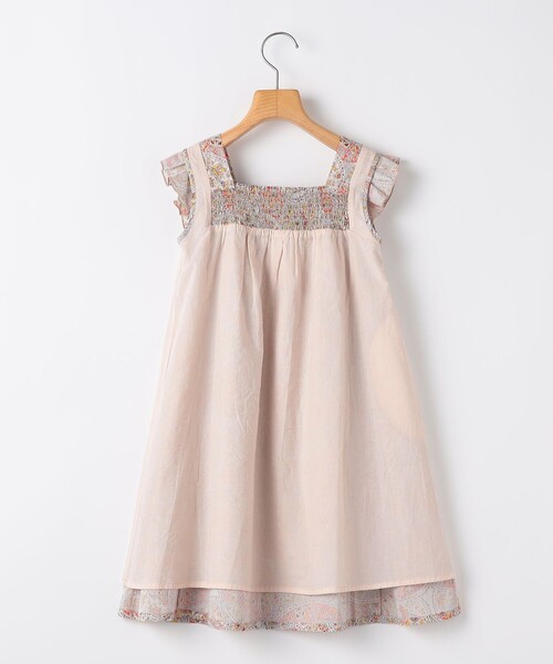 SHIPS（シップス）の「SHIPS KIDS:80～90cm / リバティ ノースリーブ ワンピース（ワンピース・キッズ・レッド/ラベンダー・90/80）」の4枚目の写真