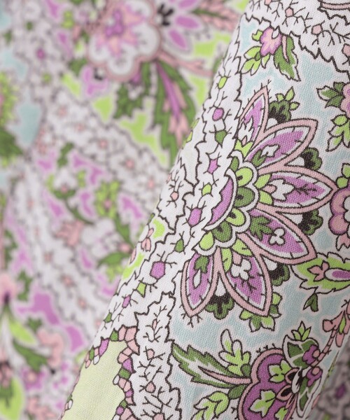 SHIPS（シップス）の「SHIPS KIDS:80～90cm / リバティ ノースリーブ ワンピース（ワンピース・キッズ・レッド/ラベンダー・90/80）」の11枚目の写真