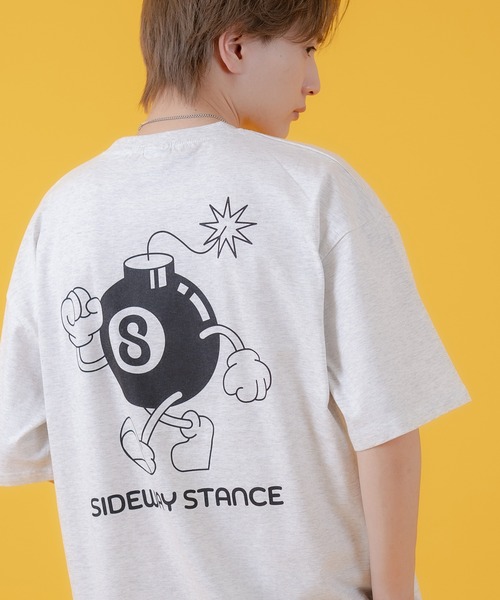 En serio TOKYO（エンソリオトーキョー）の「【SIDEWAYSTANCE】Sボム半袖Tシャツ 70461（Tシャツ/カットソー・メンズ・ブラック/ホワイト/アッシュ・MEDIUM/LARGE/SMALL/X-LARGE）」の3枚目の写真