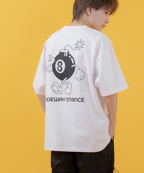 En serio TOKYO（エンソリオトーキョー）の「【SIDEWAYSTANCE】Sボム半袖Tシャツ 70461（Tシャツ/カットソー・メンズ・ブラック/ホワイト/アッシュ・MEDIUM/LARGE/SMALL/X-LARGE）」の19枚目の写真