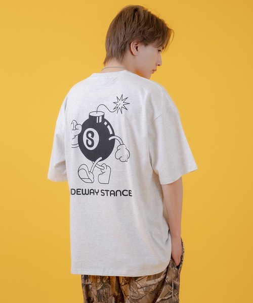 En serio TOKYO（エンソリオトーキョー）の「【SIDEWAYSTANCE】Sボム半袖Tシャツ 70461（Tシャツ/カットソー・メンズ・ブラック/ホワイト/アッシュ・MEDIUM/LARGE/SMALL/X-LARGE）」の9枚目の写真