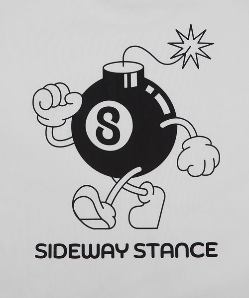 En serio TOKYO（エンソリオトーキョー）の「【SIDEWAYSTANCE】Sボム半袖Tシャツ 70461（Tシャツ/カットソー・メンズ・ブラック/ホワイト/アッシュ・MEDIUM/LARGE/SMALL/X-LARGE）」の5枚目の写真