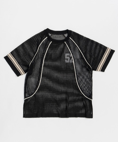 MAISON SPECIAL（メゾンスペシャル）の「Numbering Mesh T-Shirt/ナンバリングメッシュTシャツ（Tシャツ/カットソー・レディース・ホワイト/ブルー/ブラック・FREE）」の21枚目の写真