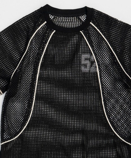 MAISON SPECIAL（メゾンスペシャル）の「Numbering Mesh T-Shirt/ナンバリングメッシュTシャツ（Tシャツ/カットソー・レディース・ホワイト/ブルー/ブラック・FREE）」の22枚目の写真