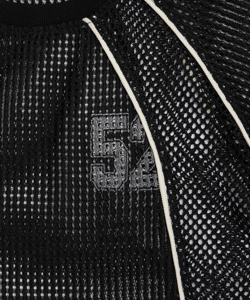 MAISON SPECIAL（メゾンスペシャル）の「Numbering Mesh T-Shirt/ナンバリングメッシュTシャツ（Tシャツ/カットソー・レディース・ホワイト/ブルー/ブラック・FREE）」の5枚目の写真