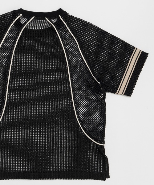 MAISON SPECIAL（メゾンスペシャル）の「Numbering Mesh T-Shirt/ナンバリングメッシュTシャツ（Tシャツ/カットソー・レディース・ホワイト/ブルー/ブラック・FREE）」の8枚目の写真