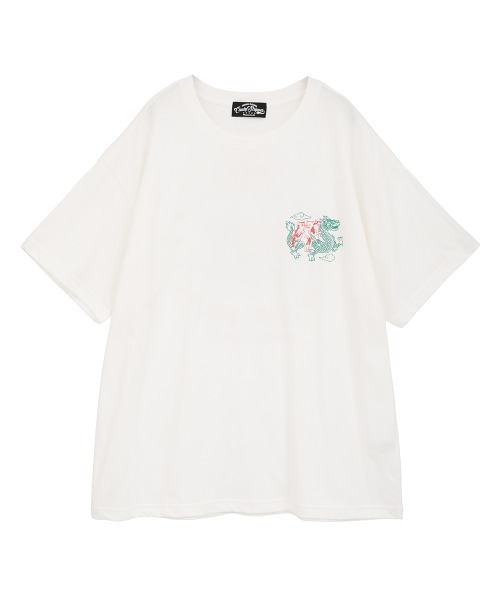 Candy Stripper（キャンディストリッパー）の「CANDY CLUB BIG Tシャツ（Tシャツ/カットソー・レディース・ブラック/ブルー/オフホワイト/パープル・FREE）」の5枚目の写真