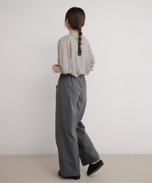 NOMBRE IMPAIR(ノンブルアンペール)の「【予約】箔リーフPT ギャザーブラウス(シャツ/ブラウス・レディース・ホワイト/ブラック・FREE)」の21枚目の写真