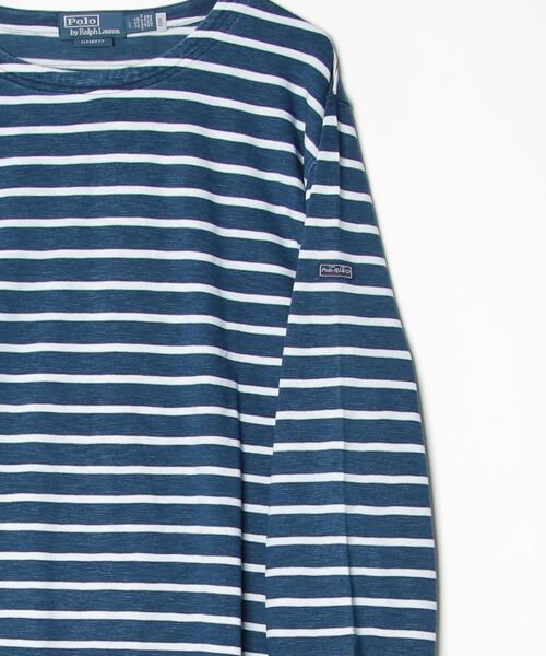 POLO RALPH LAUREN(ポロ ラルフ ローレン)の「クラシック フィット ストライプド ジャージー Tシャツ(Tシャツ/カットソー・メンズ・ブルー・M/S/XS/L)」の6枚目の写真