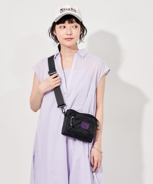 FREAK'S STORE(フリークスストア)の「インド ボイル襟付き スキッパーワンピース<インナーキャミワンピース付き>(ワンピース・レディース・ラベンダー/チャコール/ブラウン/ブラック・フリ-)」の10枚目の写真