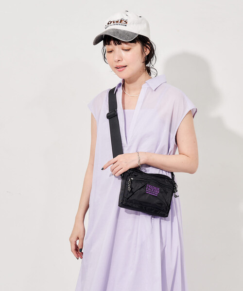 FREAK'S STORE(フリークスストア)の「インド ボイル襟付き スキッパーワンピース<インナーキャミワンピース付き>(ワンピース・レディース・ラベンダー/チャコール/ブラウン/ブラック・フリ-)」の12枚目の写真