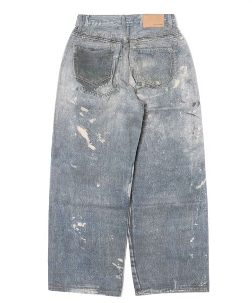 Chikashitsu +(チカシツプラス)の「【Chikashitsu +】degital print wide denim pants / 【チカシツプラス】デジタルプリントワイドデニムパンツ<着用動画あり>(デニムパンツ・メンズ・ブルー・S/M)」の2枚目の写真