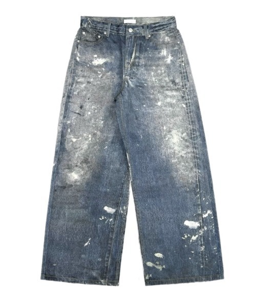 Chikashitsu +(チカシツプラス)の「【Chikashitsu +】degital print wide denim pants / 【チカシツプラス】デジタルプリントワイドデニムパンツ<着用動画あり>(デニムパンツ・メンズ・ブルー・S/M)」の3枚目の写真