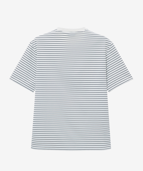 MINDBRIDGE(マインドブリッジ)の「ストライプ半袖Tシャツ - 2カラー(Tシャツ/カットソー・メンズ・レッド/ネイビー・95/100/105/110)」の4枚目の写真