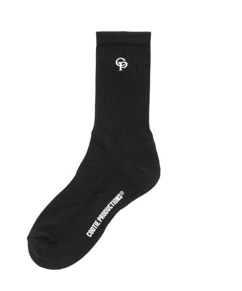 COOTIE PRODUCTIONS（クーティープロダクションズ）の「N/C Middle Socks（ソックス/靴下・メンズ・ホワイト/ブラック・FREE）」の2枚目の写真