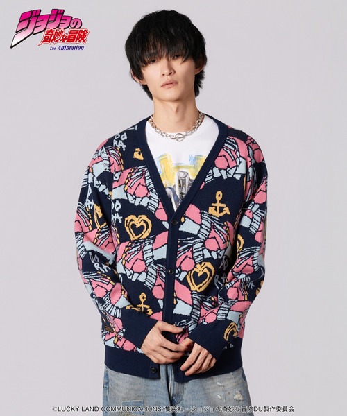 glamb(グラム)の「Crazy Diamond Cardigan(カーディガン/ボレロ・メンズ・ネイビー/ピンク・M/L/XL)」の14枚目の写真