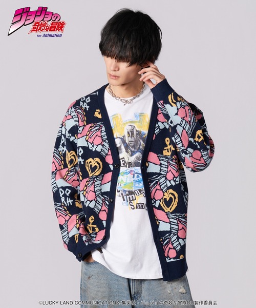 glamb(グラム)の「Crazy Diamond Cardigan(カーディガン/ボレロ・メンズ・ネイビー/ピンク・M/L/XL)」の15枚目の写真