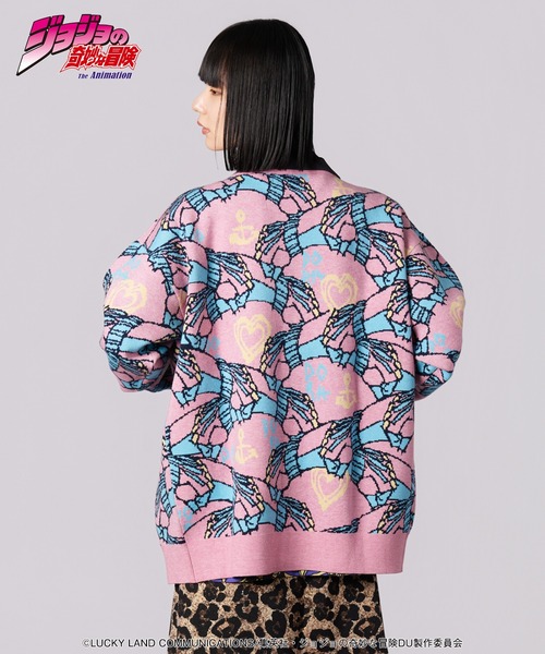 glamb(グラム)の「Crazy Diamond Cardigan(カーディガン/ボレロ・メンズ・ネイビー/ピンク・M/L/XL)」の3枚目の写真