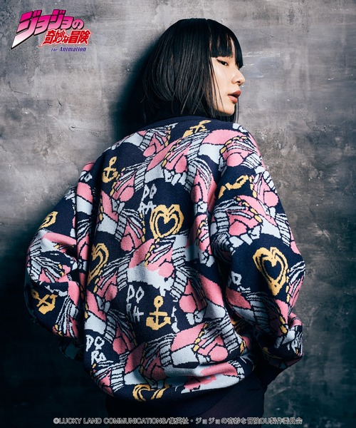 glamb(グラム)の「Crazy Diamond Cardigan(カーディガン/ボレロ・メンズ・ネイビー/ピンク・M/L/XL)」の8枚目の写真