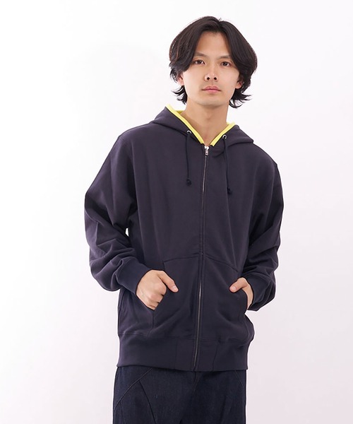 INTERPLAY（インタープレイ）の「【INTERPLAY】Basic Zip Up IP Hood Logo Parka（パーカー・メンズ・ブラック/ネイビー/ベージュ/ライトピンク/グレー・MEDIUM/X-LARGE）」の4枚目の写真