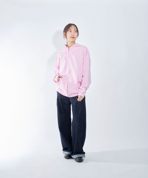 INTERPLAY（インタープレイ）の「【INTERPLAY】Basic Zip Up IP Hood Logo Parka（パーカー・メンズ・ブラック/ネイビー/ベージュ/ライトピンク/グレー・MEDIUM/X-LARGE）」の18枚目の写真