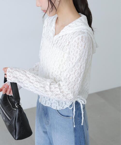 FREE'S MART（フリーズマート）の「◆サイドドロストレースフーディー（Tシャツ/カットソー・レディース・ブラック/ホワイト・FREE）」の15枚目の写真