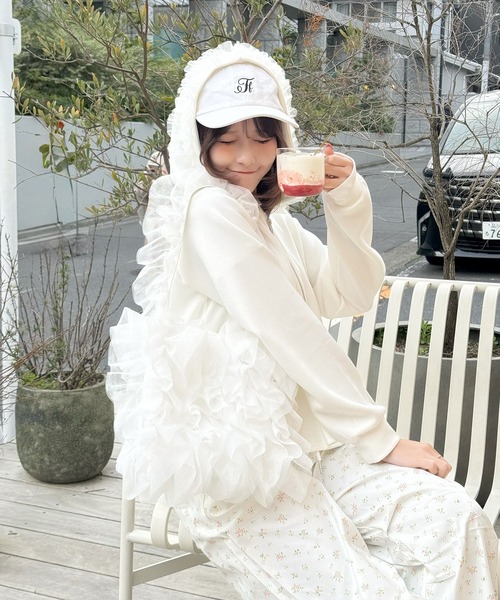 frunco（フランコ）の「ホイップフリルBAG（トートバッグ・レディース・ホワイト・FREE）」の12枚目の写真