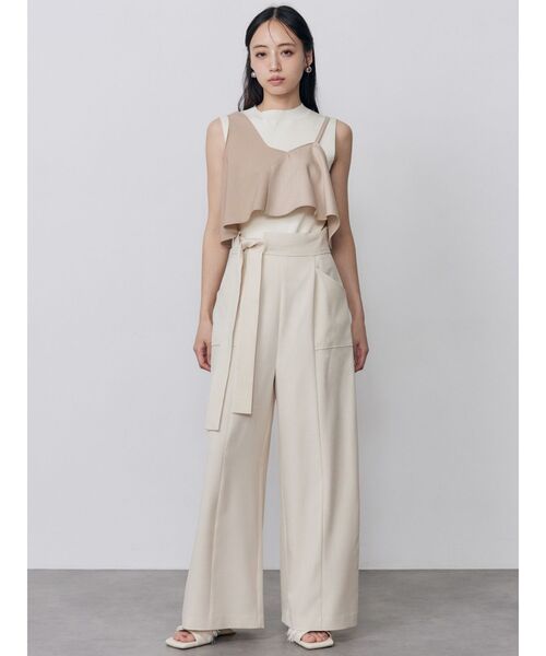 MURUA（ムルーア）の「ハイウエストデザインパンツ（その他パンツ・レディース・ブラック/アイボリー/グレー・2/1）」の12枚目の写真