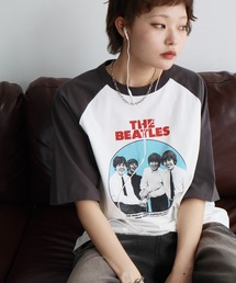 The Beatles（ザビートルズ）の「【THE BEATLES/ザ ビートルズ】アソート ラグランスリーブ グラフィックプリント半袖Tシャツ（Tシャツ/カットソー）」