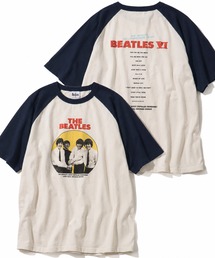 【THE BEATLES/ザ ビートルズ】アソート ラグランスリーブ グラフィックプリント半袖Tシャツ