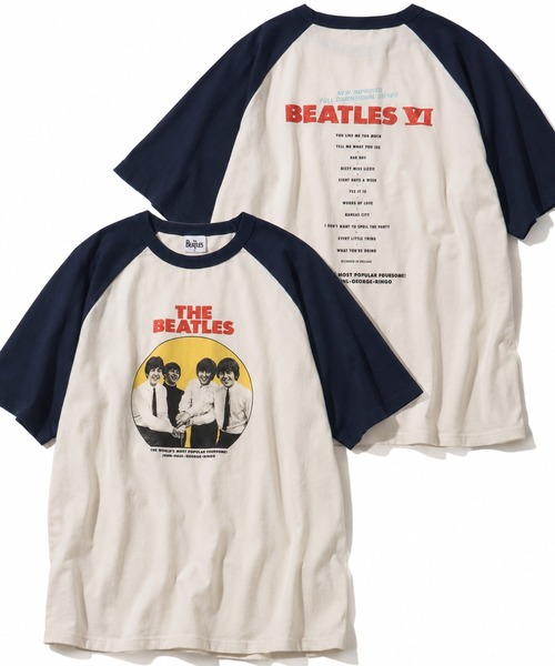 The Beatles(ザビートルズ)の「【THE BEATLES/ザ ビートルズ】アソート ラグランスリーブ グラフィックプリント半袖Tシャツ(Tシャツ/カットソー・メンズ・ホワイト系1/ホワイト系2/ホワイト系3/ホワイト系5/ホワイト系4/ホワイト系6・M/L/LL)」の3枚目の写真