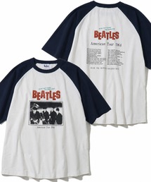 【THE BEATLES/ザ ビートルズ】アソート ラグランスリーブ グラフィックプリント半袖Tシャツ